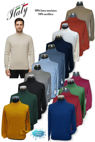 Maglia uomo lupetto mezzo - maglia,